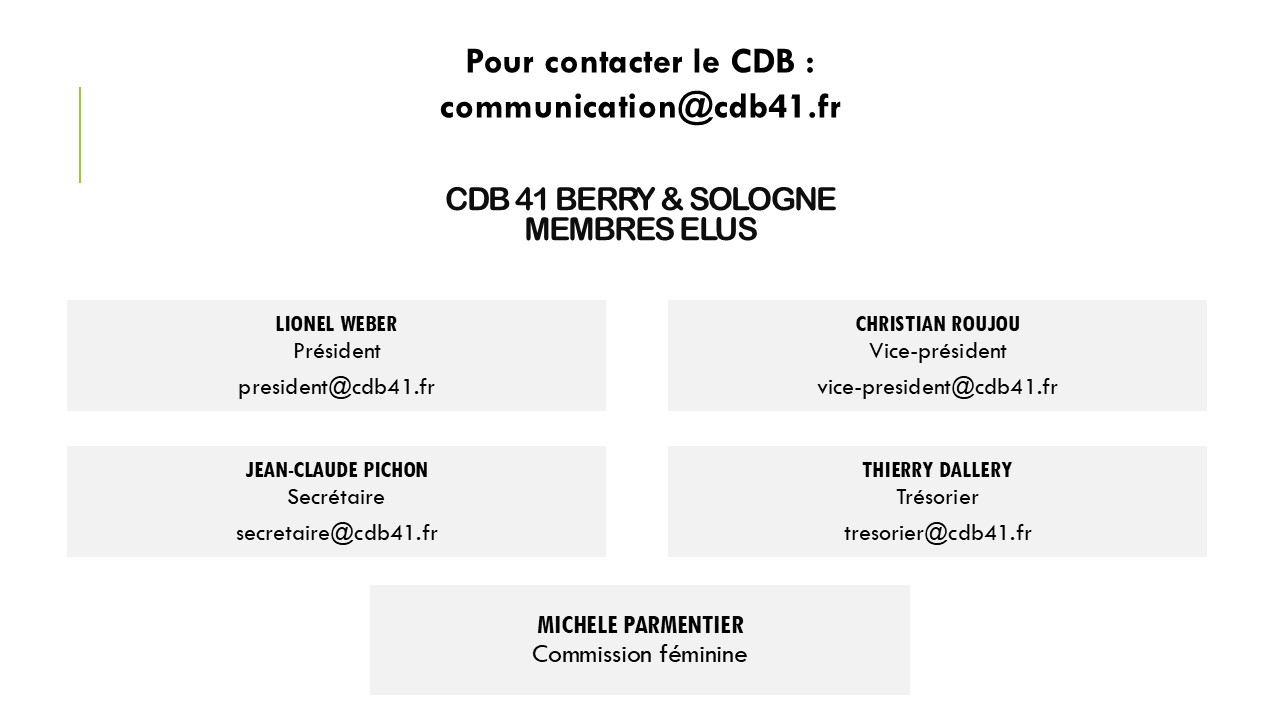 CDB41 compositon comité directeur 2026 2027