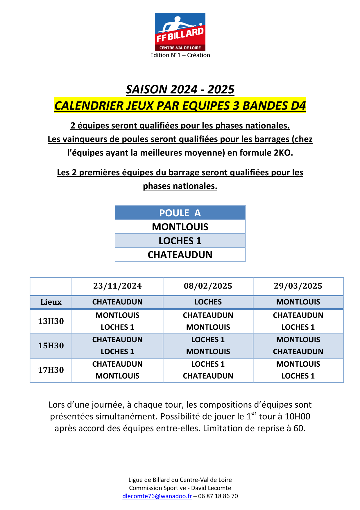 Calendrier 3B D4 A V1 Saison 2024 25 1