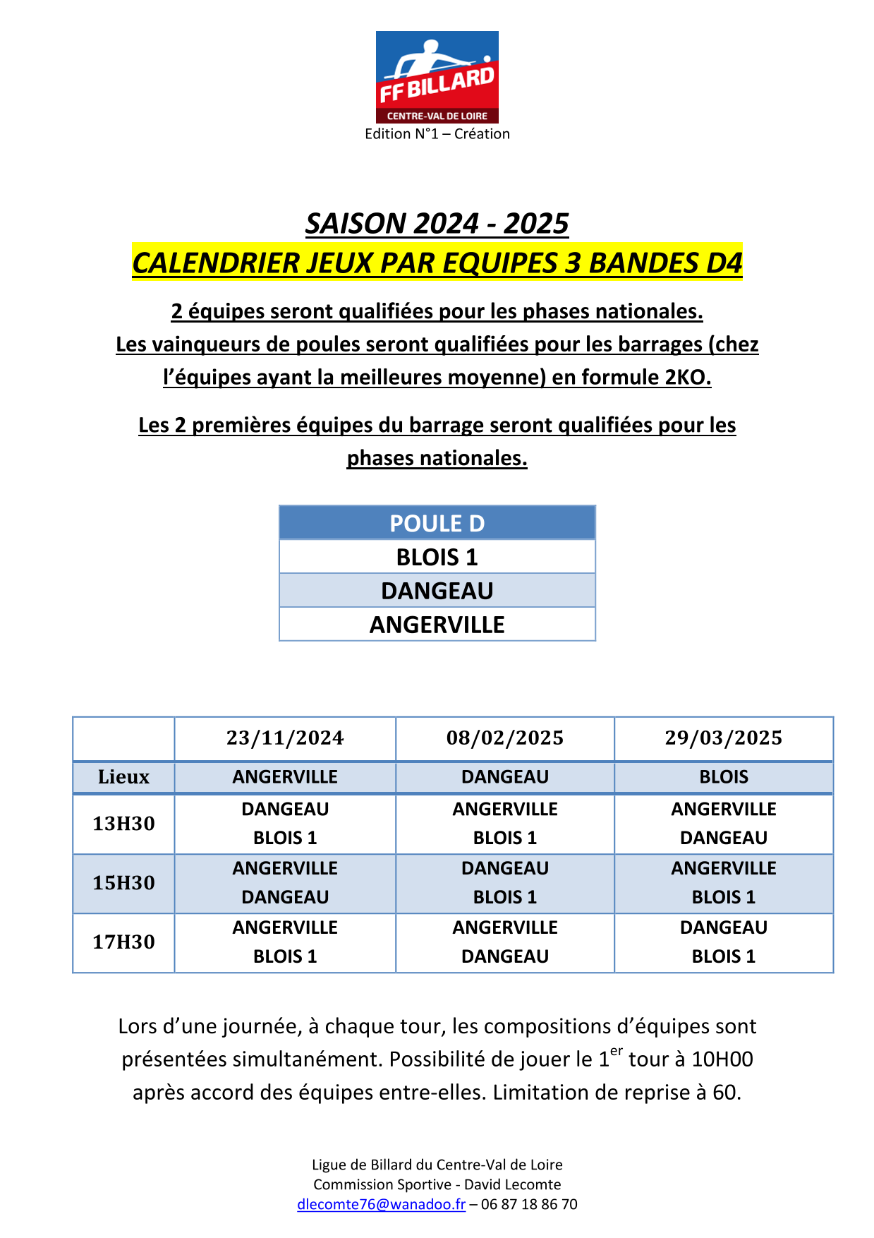 Calendrier 3B D4 D V1 Saison 2024 25 1
